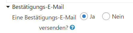 Bestätigungs-E-Mail