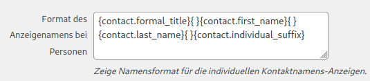 screenshot: Einstellung Kontaktname